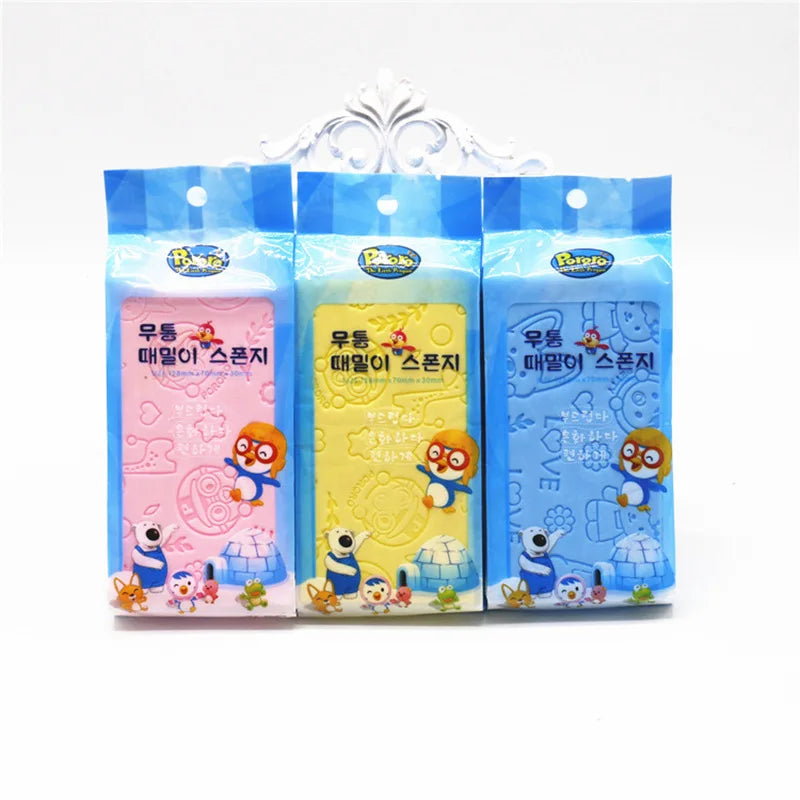 1 pcs Magic Sponge Children Bath Sponge Body Dead Skin Remover Exfoliating Massager Cleaning Shower Brush Peeling Sponge