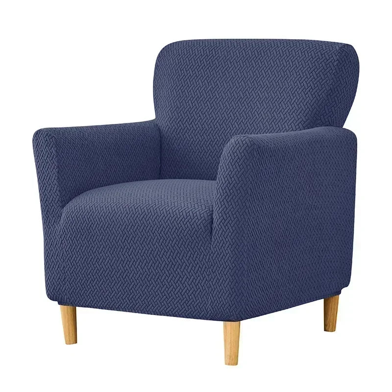 1PC Nordic Club Chair Cover for Living Room Elastic Jacquard Armchair Slipcover Non Slip Tub Single Sofa Slipcovers funda sillon