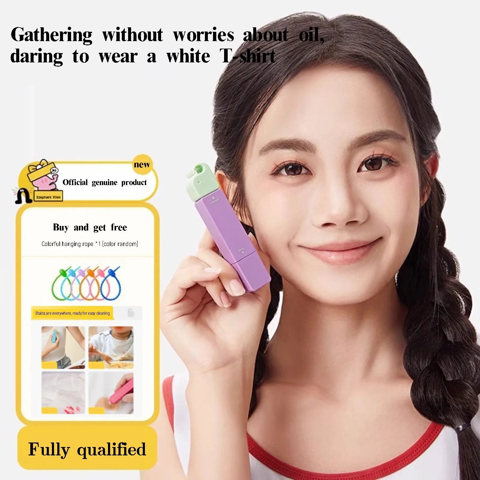 Portable Stain Remover for White Clothes Washing Free Grease Removal Instant Stain Remover White Clothes Stain Remover