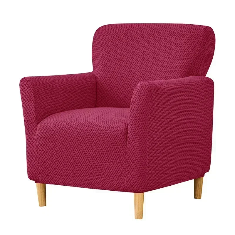 1PC Nordic Club Chair Cover for Living Room Elastic Jacquard Armchair Slipcover Non Slip Tub Single Sofa Slipcovers funda sillon
