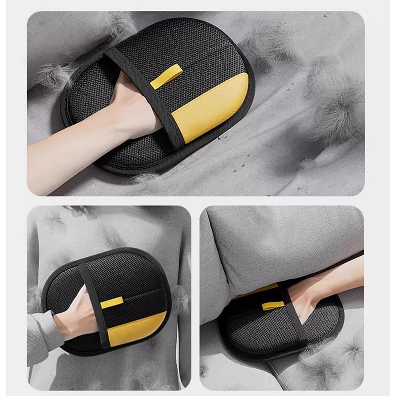 Pet Hair Remover Electrostatic Glove, Pets Grooming Gloves, High-Efficiency Pets Hairs Removal Gloves, Cat Hairs Removal Tool