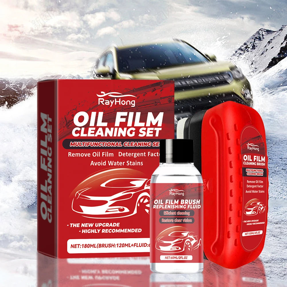 Car Windshield Oil Film Cleaner Glass Cleaning Board Glass Cleaning Wipe Board Glass Oil Film Remover Car Glass Cleaner Brush