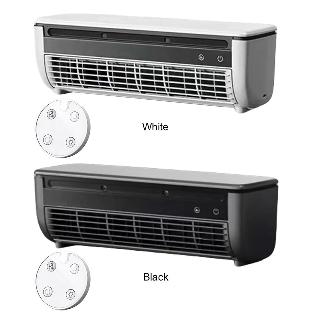 Wall-Mounted Air Cooling Fan 15W Power Quick Cooling Easy To Install Leafless  3 Speeds Home Kitchen Air Conditioning Fan