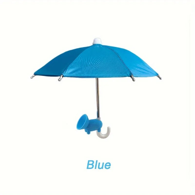 Piggy Suction Cup Universal Mini Umbrella Stand, Outdoor Anti-Glare Sunshade, Protect Your Phone From Rain, Anti-Reflective