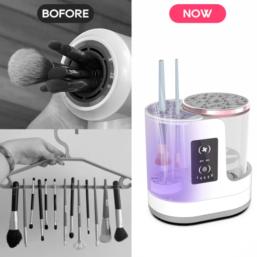 2025 Electric Makeup Brush Cleaning Machine Washing And Drying Machine Timeable For Makeup Brushes Ladies Valentine's Day Gift.