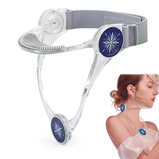 Adjustable Neck Brace TPU Cervical Spine Relief Cervical Collar Neck Correction Foldable Posture Corrector Office and Home