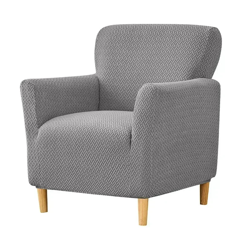 1PC Nordic Club Chair Cover for Living Room Elastic Jacquard Armchair Slipcover Non Slip Tub Single Sofa Slipcovers funda sillon