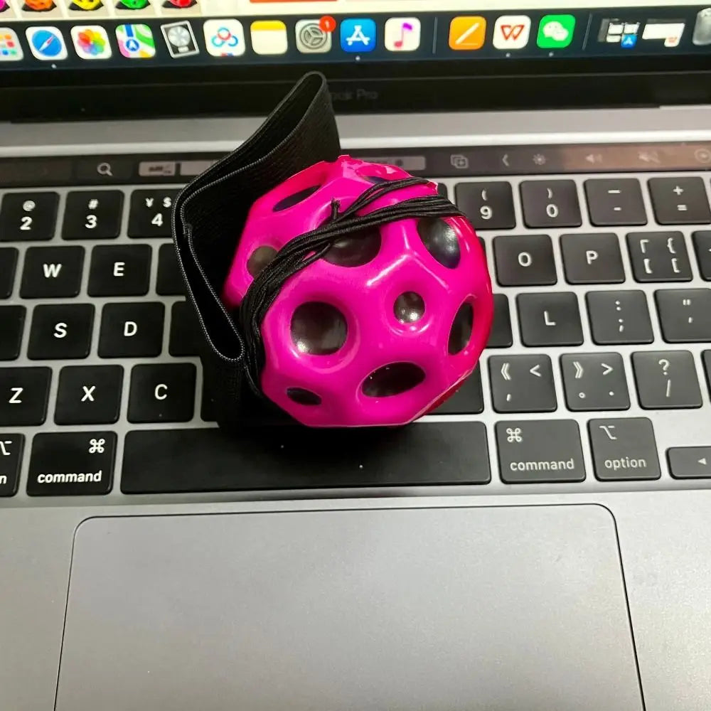 Creative Jump Ball High Bouncing Ball Exercise Hand Ball Game Wrist Return Rubber Ball Leisure Fun Wrist Elastic Ball Kids Toy