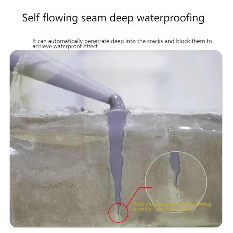 500ml Crack Sealing Adhesive Quick-drying and Self-leveling Cement for Crack Sealing Roof and Floor Crack Repair Adhesive