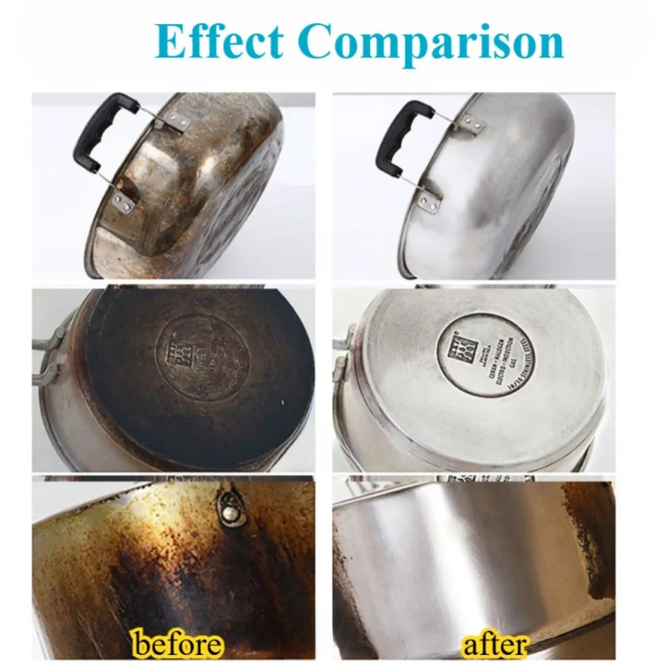 Pan Bottom Cleaning Decontamination Agent Kitchen Blackening Scale Remover Home Polishing Oven Oil Stain Ware Cooktop Spray