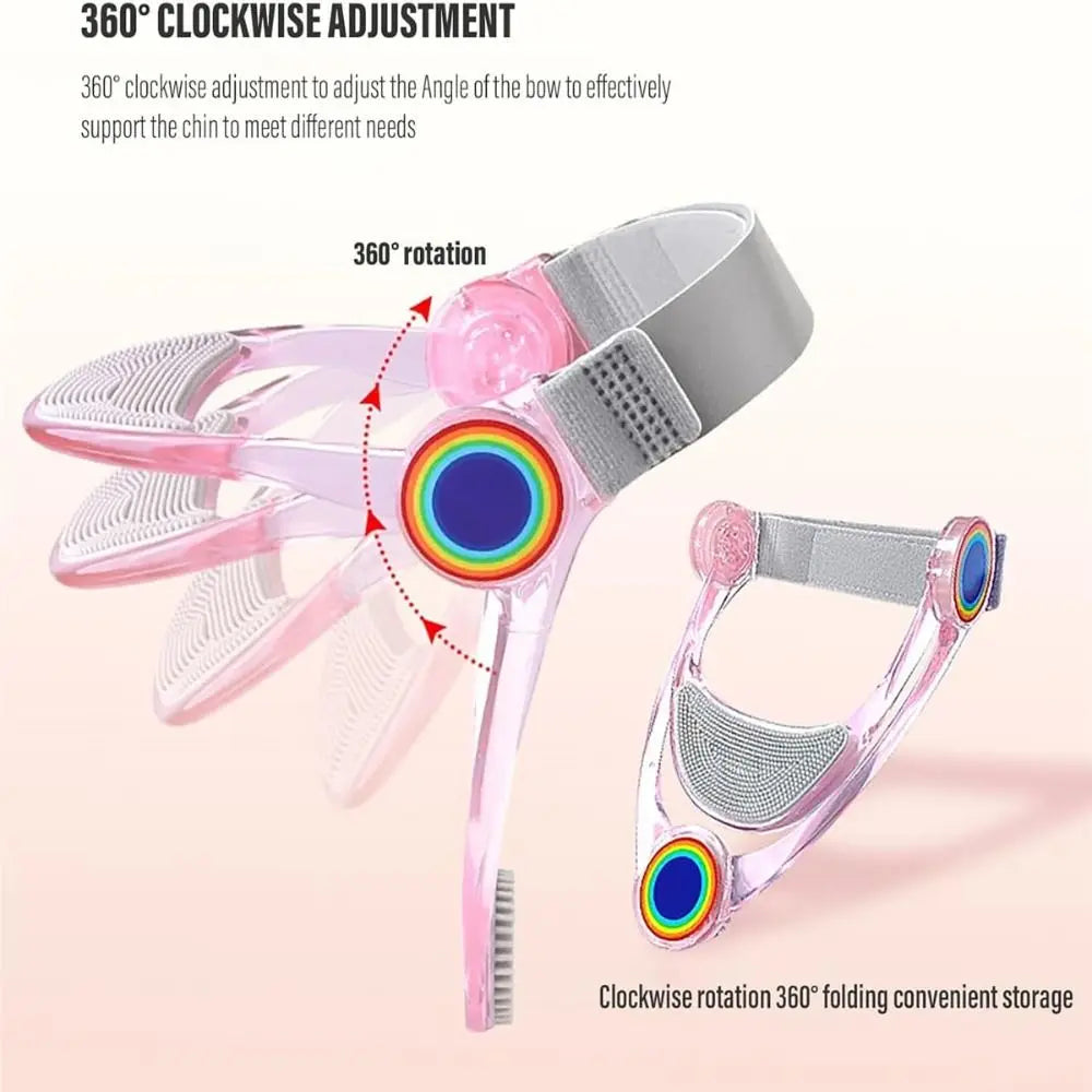 Adjustable Neck Brace TPU Cervical Spine Relief Cervical Collar Neck Correction Foldable Posture Corrector Office and Home