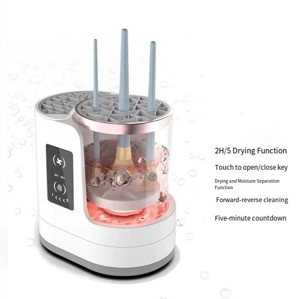 2025 Electric Makeup Brush Cleaning Machine Washing And Drying Machine Timeable For Makeup Brushes Ladies Valentine's Day Gift.