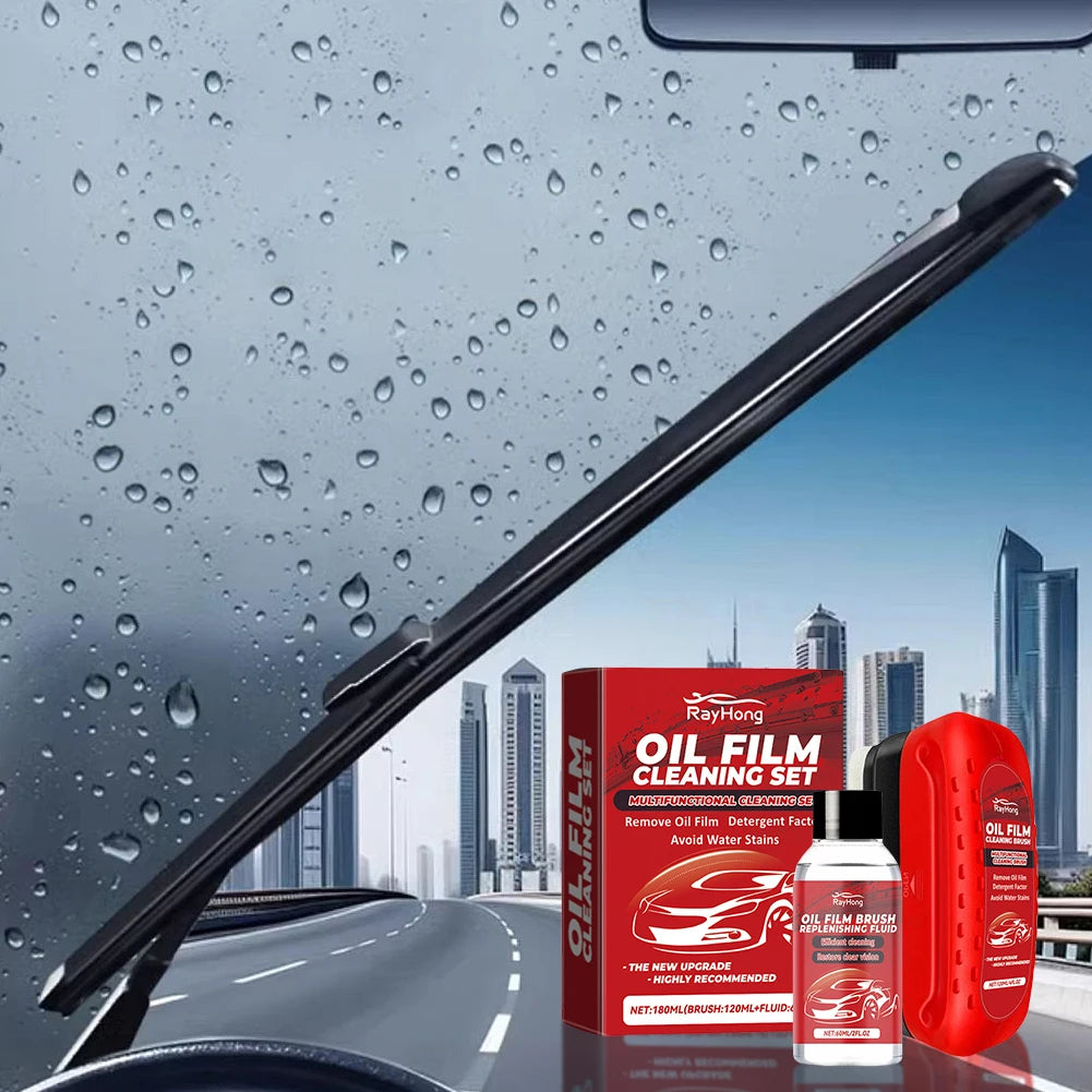 Car Windshield Oil Film Cleaner Glass Cleaning Board Glass Cleaning Wipe Board Glass Oil Film Remover Car Glass Cleaner Brush