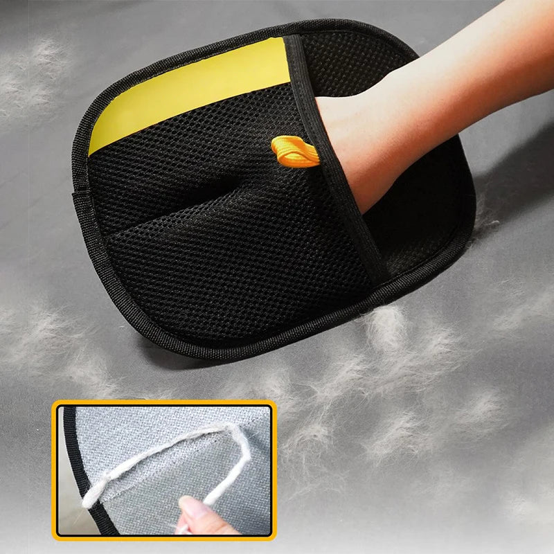 Pet Hair Remover Electrostatic Glove, Pets Grooming Gloves, High-Efficiency Pets Hairs Removal Gloves, Cat Hairs Removal Tool