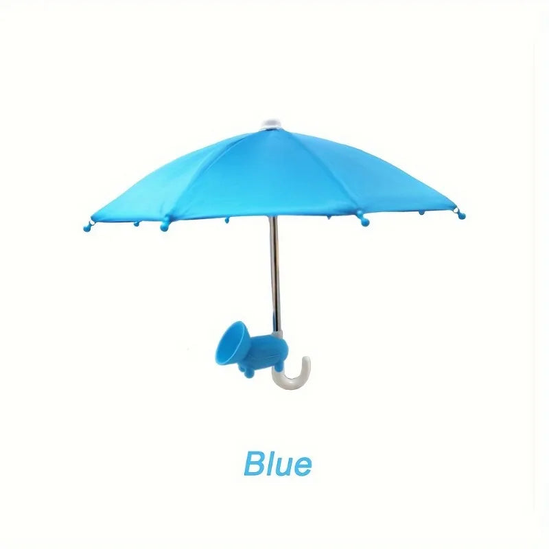 Piggy Suction Cup Universal Mini Umbrella Stand, Outdoor Anti-Glare Sunshade, Protect Your Phone From Rain, Anti-Reflective