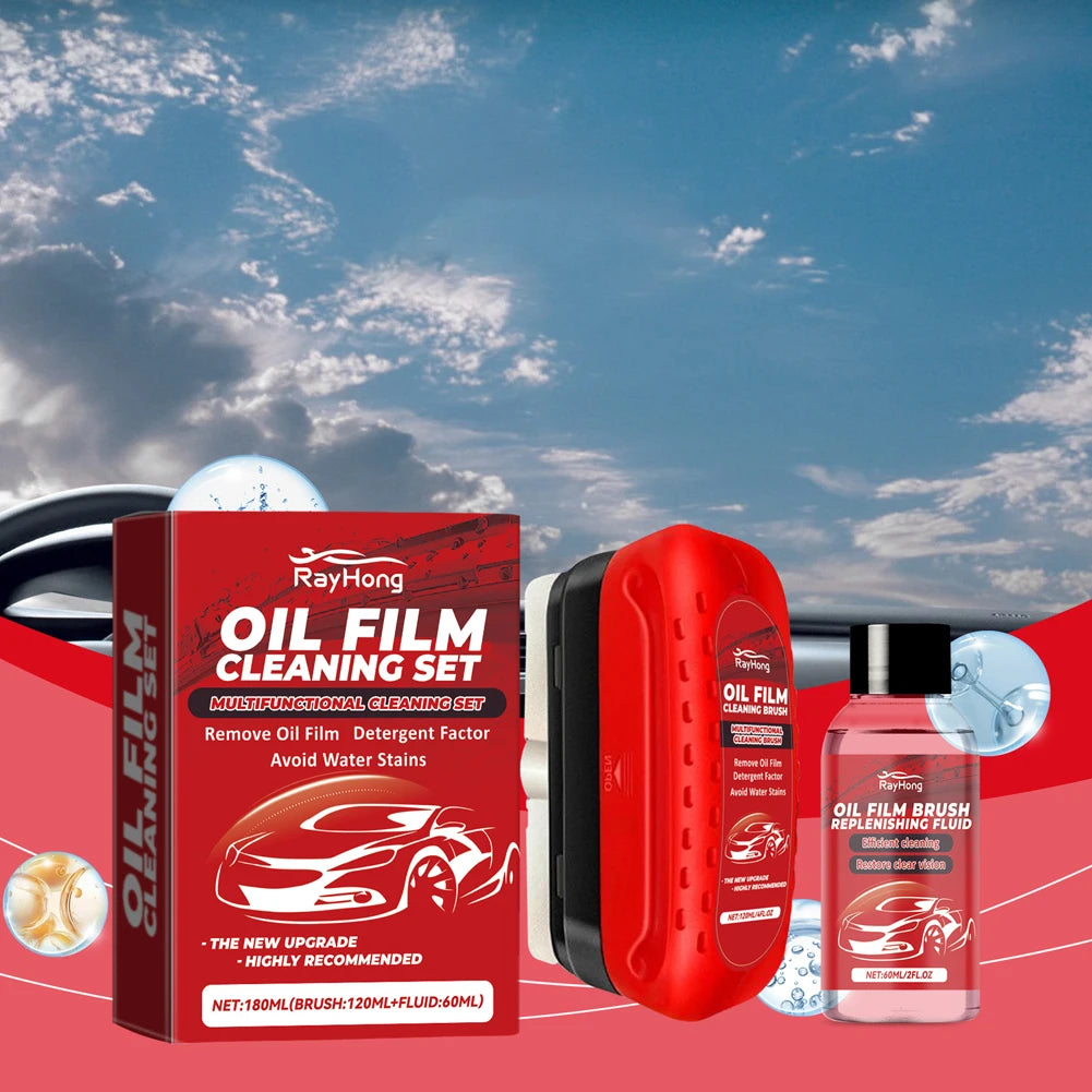 Car Windshield Oil Film Cleaner Glass Cleaning Board Glass Cleaning Wipe Board Glass Oil Film Remover Car Glass Cleaner Brush