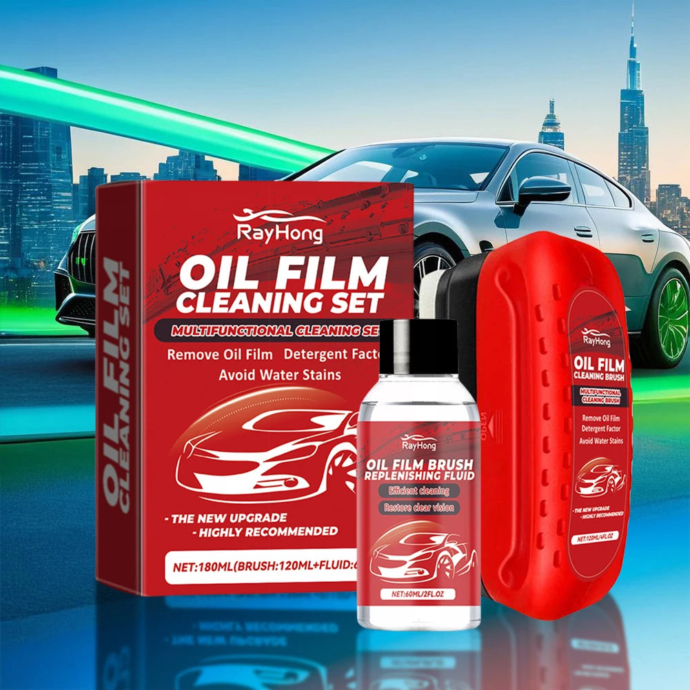 Car Windshield Oil Film Cleaner Glass Cleaning Board Glass Cleaning Wipe Board Glass Oil Film Remover Car Glass Cleaner Brush