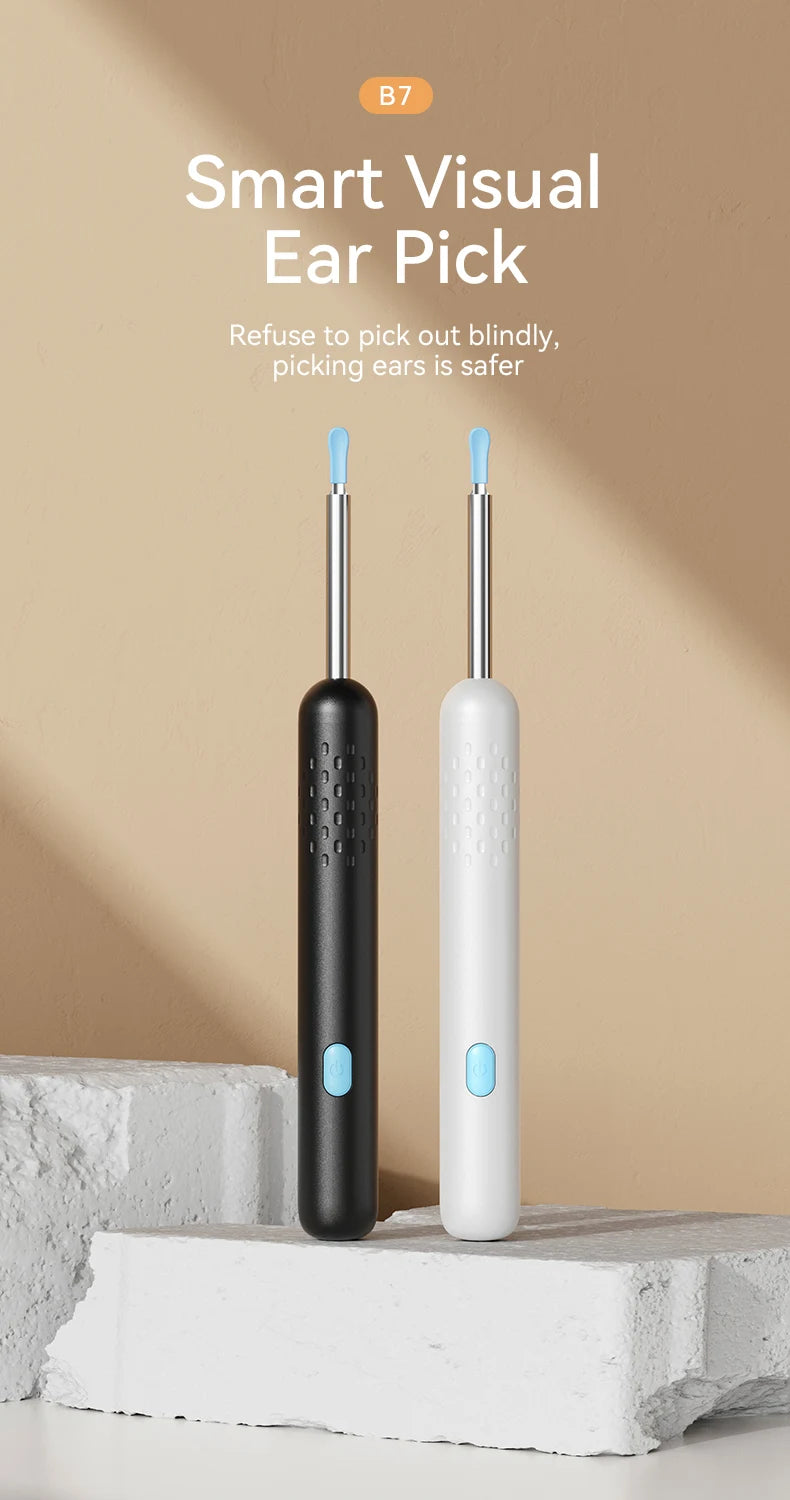 Ear Wax Removal Tool Camera 8M HD Camera and 6 LED Lights Ear Cleaner with Camera Endoscope Ear Cleaning kit for Adult and Child