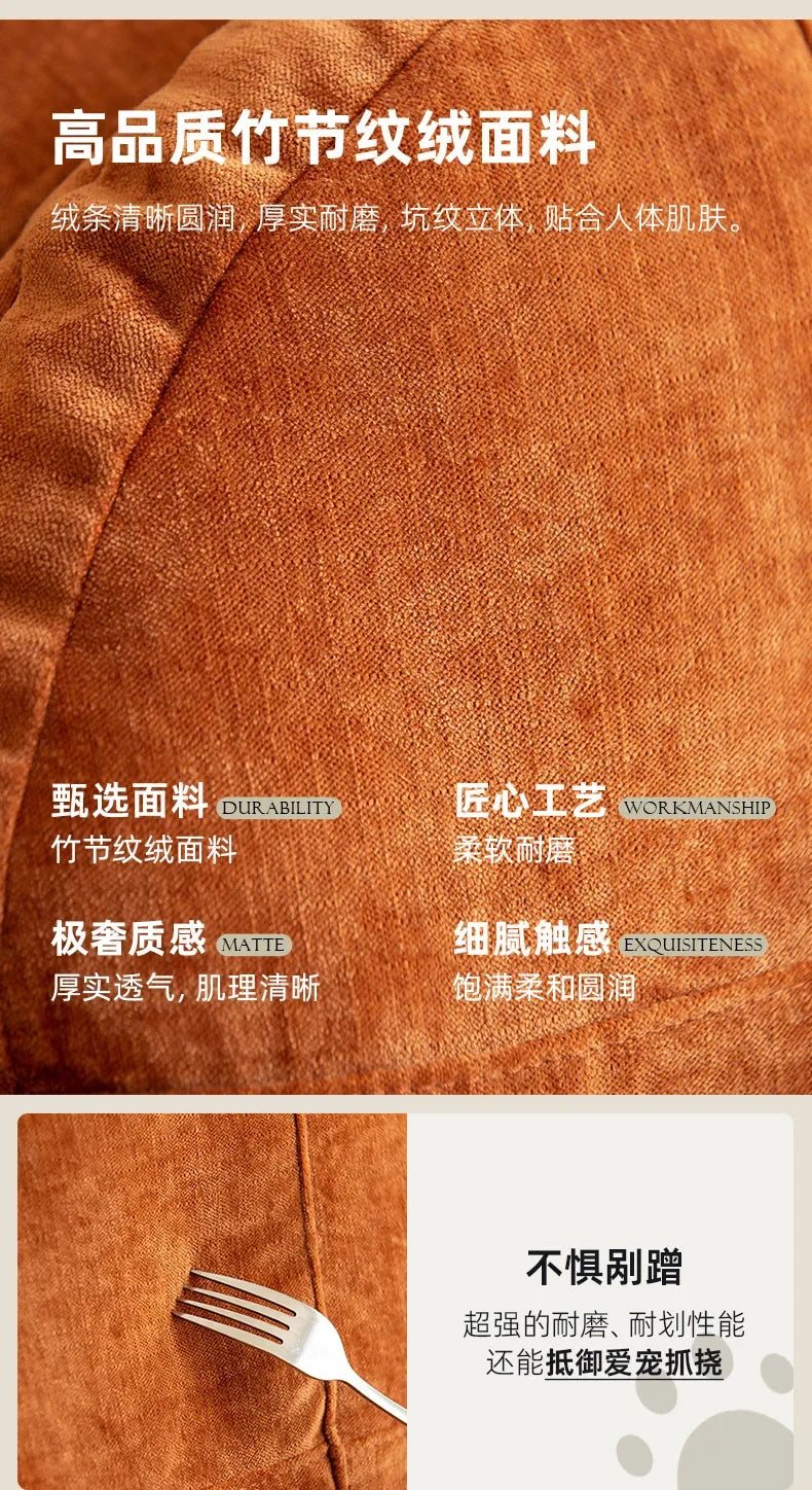 Nordic Compression sofa medium-ancient fabric small apartment living room foldable dual-purpose sponge sofa bed Home Furniture