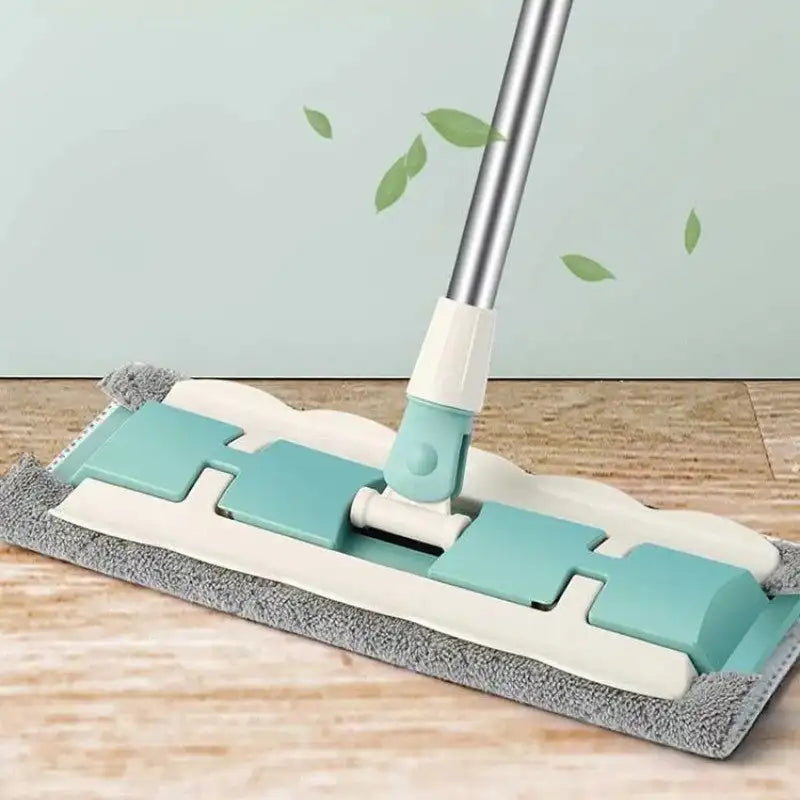 Flat Mop Stainless Steel Handle With Reusable Washable 3Mop Cloths Microfiber Large Telescopic Floor Mop Household Cleaning Tool