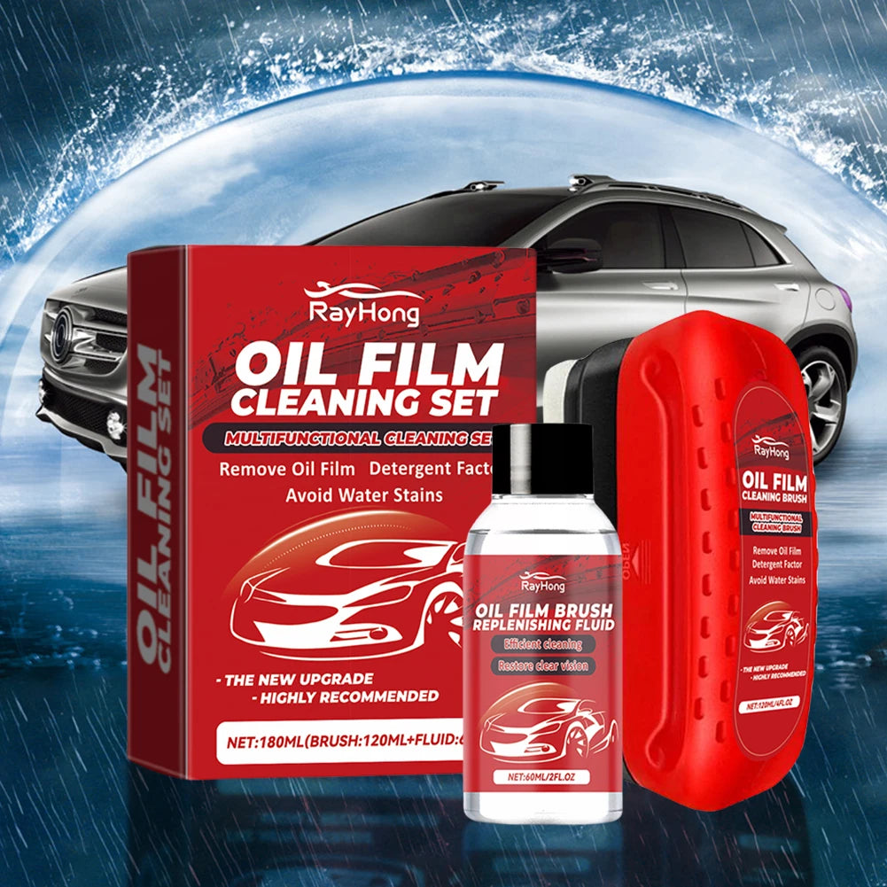 Car Windshield Oil Film Cleaner Glass Cleaning Board Glass Cleaning Wipe Board Glass Oil Film Remover Car Glass Cleaner Brush