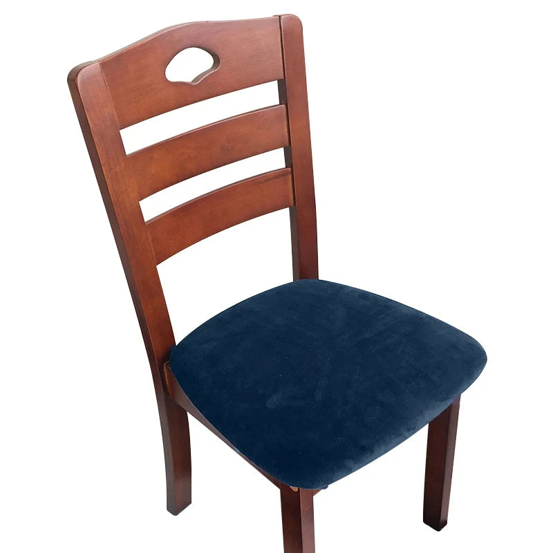 Velvet Chair Seat Cover Super Soft Seat Cushion Covers Stretch Chair Cover Slipcovers For Hotel Banquet Dining Living Room
