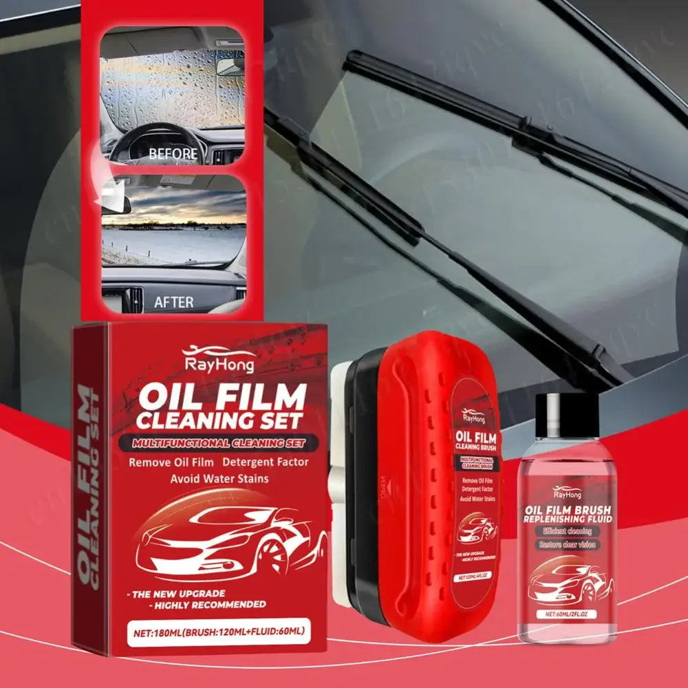 Car Windshield Oil Film Cleaner Glass Cleaning Board Glass Cleaning Wipe Board Glass Oil Film Remover Car Glass Cleaner Brush