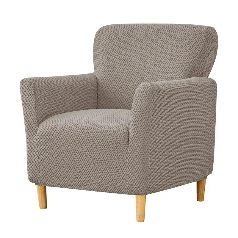 1PC Nordic Club Chair Cover for Living Room Elastic Jacquard Armchair Slipcover Non Slip Tub Single Sofa Slipcovers funda sillon