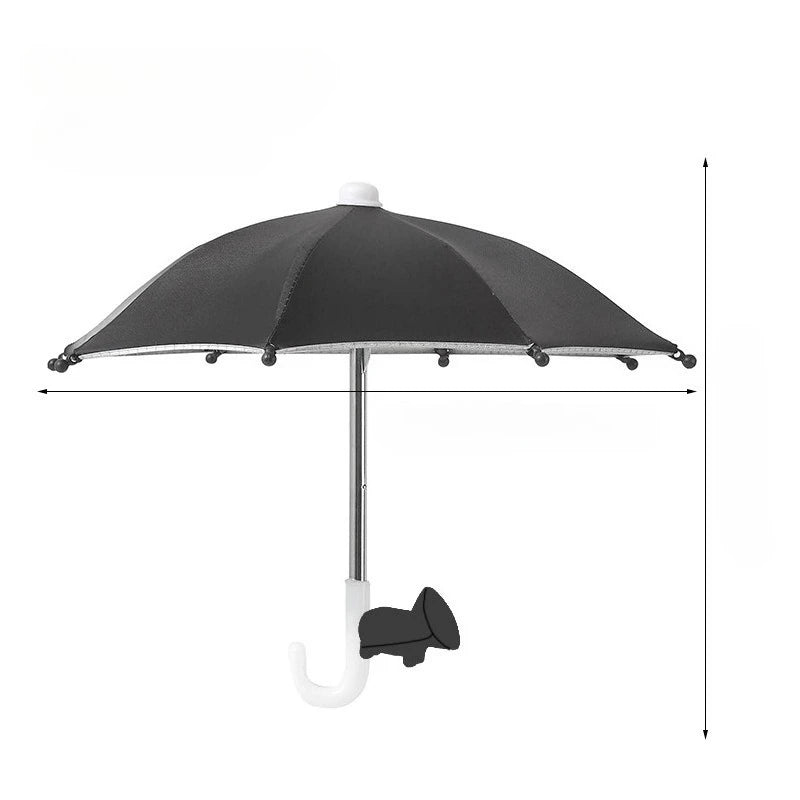 Piggy Suction Cup Universal Mini Umbrella Stand, Outdoor Anti-Glare Sunshade, Protect Your Phone From Rain, Anti-Reflective
