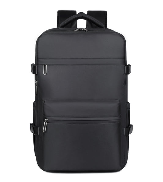 Travel bag with vacuum compression, large capacity luggage bag with vacuum pump, multifunctional business computer backpack