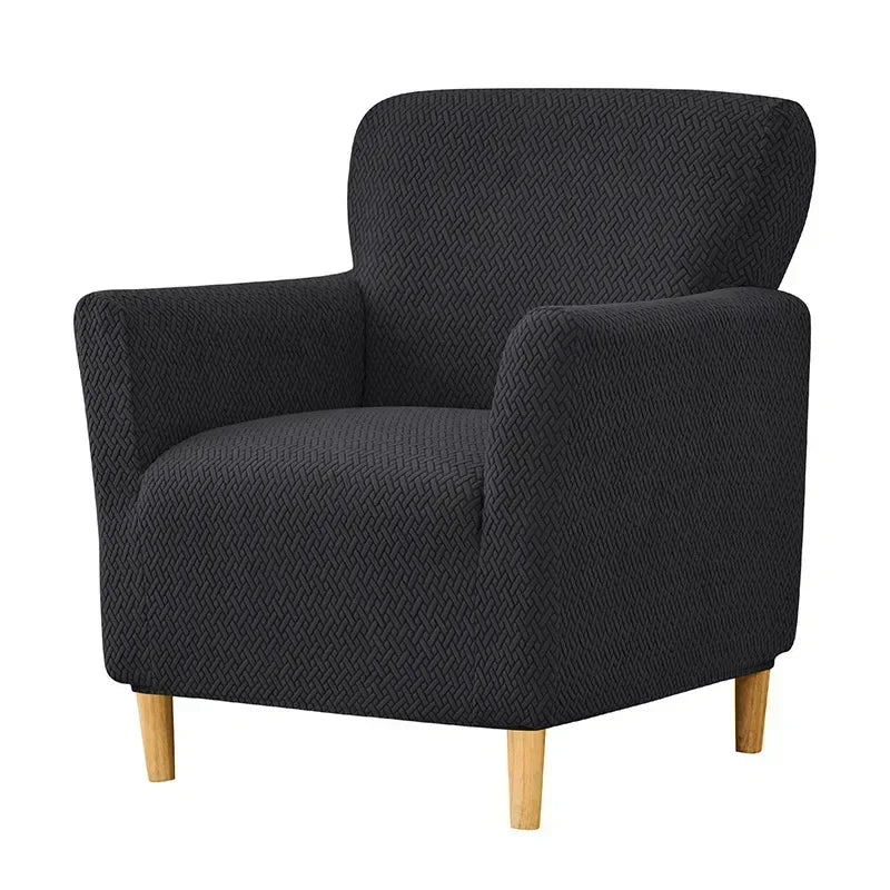 1PC Nordic Club Chair Cover for Living Room Elastic Jacquard Armchair Slipcover Non Slip Tub Single Sofa Slipcovers funda sillon