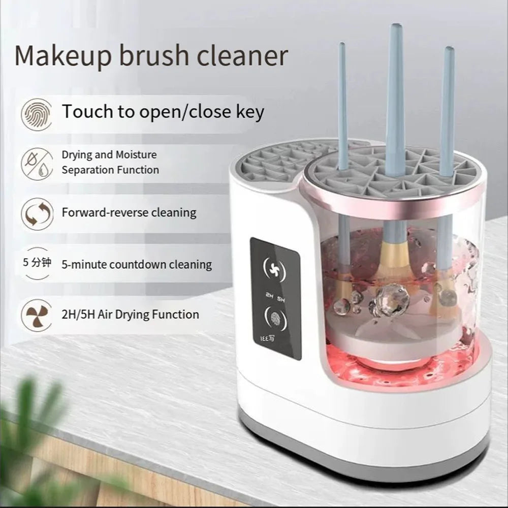 2025 Electric Makeup Brush Cleaning Machine Washing And Drying Machine Timeable For Makeup Brushes Ladies Valentine's Day Gift.