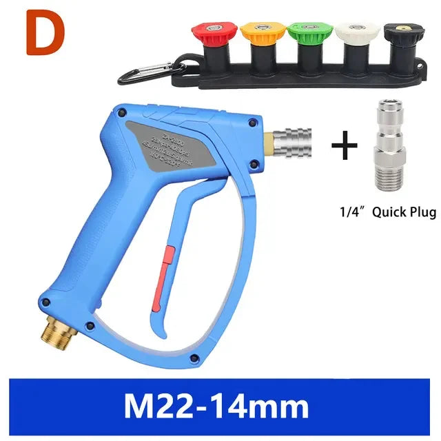 KAIKARAI High Pressure Washer Water Gun Outdoor Snow Foam Gun Car Wash Spray Gun Watering Can 4080PSI for Nilfisk Parkside Lavor