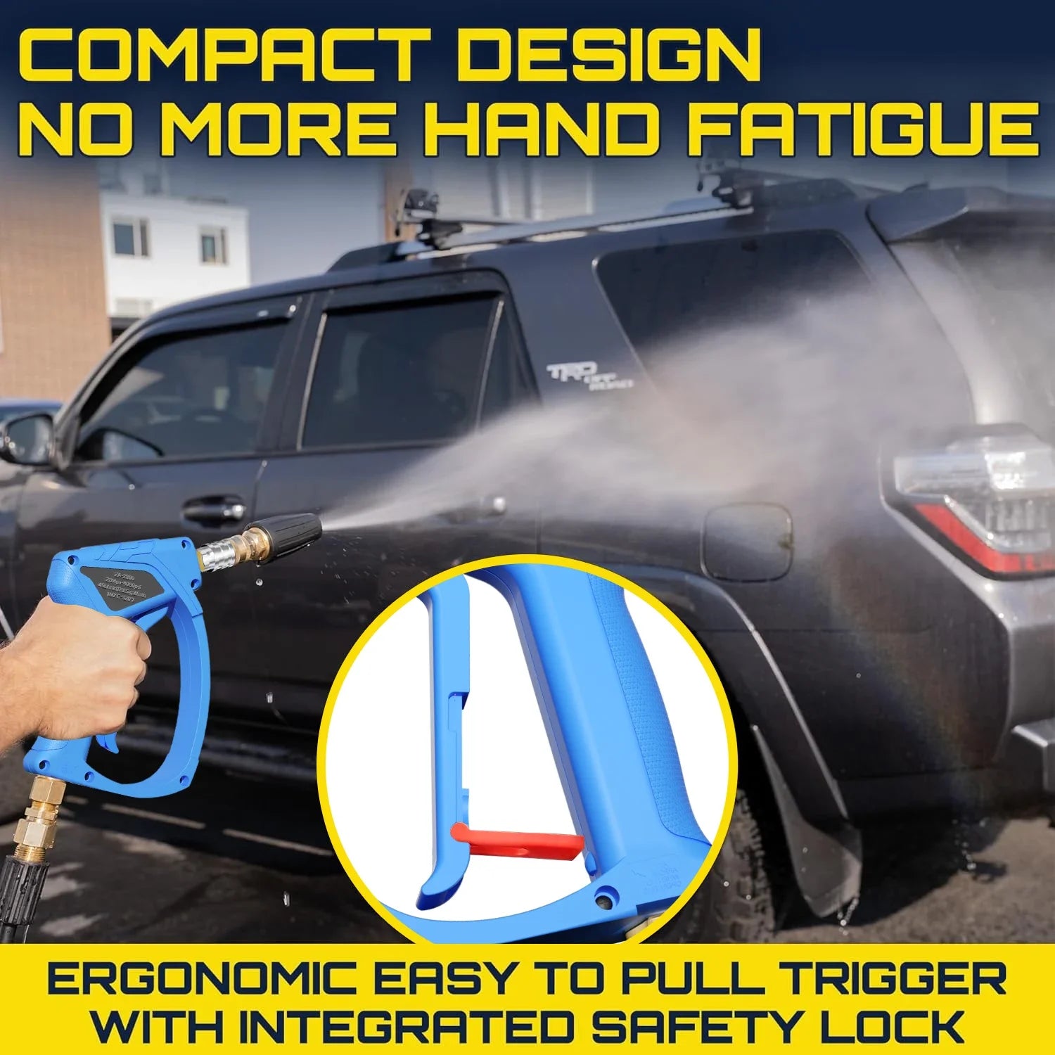 KAIKARAI High Pressure Washer Water Gun Outdoor Snow Foam Gun Car Wash Spray Gun Watering Can 4080PSI for Nilfisk Parkside Lavor