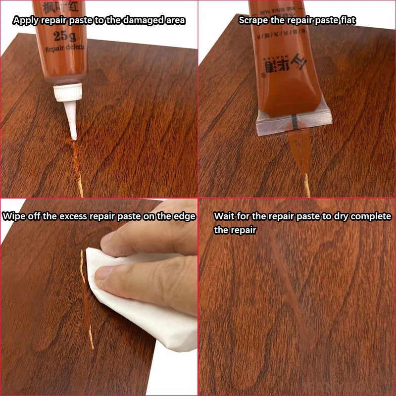 Multipurpose Multicolor Wooden Furniture Scratch Repair Agent Damage Repairs Cream Floor Refinishing Paint Wood Furniture Caulk