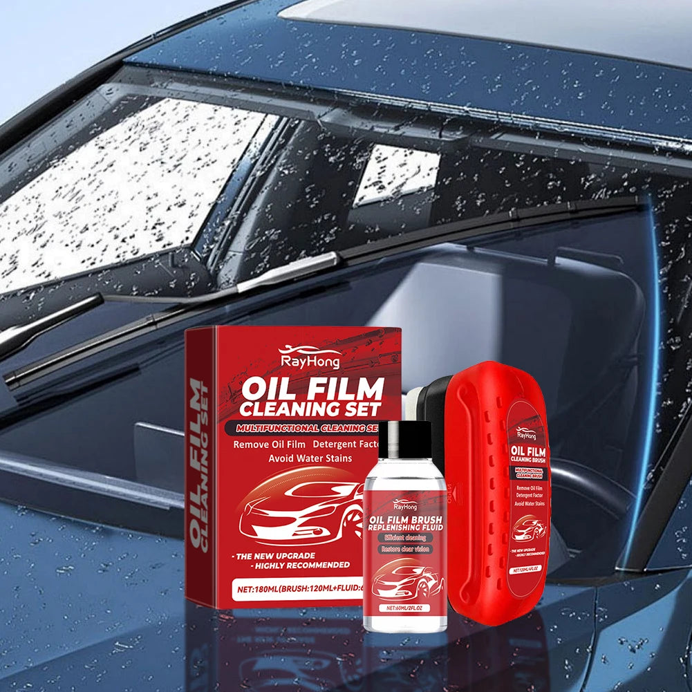 Car Windshield Oil Film Cleaner Glass Cleaning Board Glass Cleaning Wipe Board Glass Oil Film Remover Car Glass Cleaner Brush