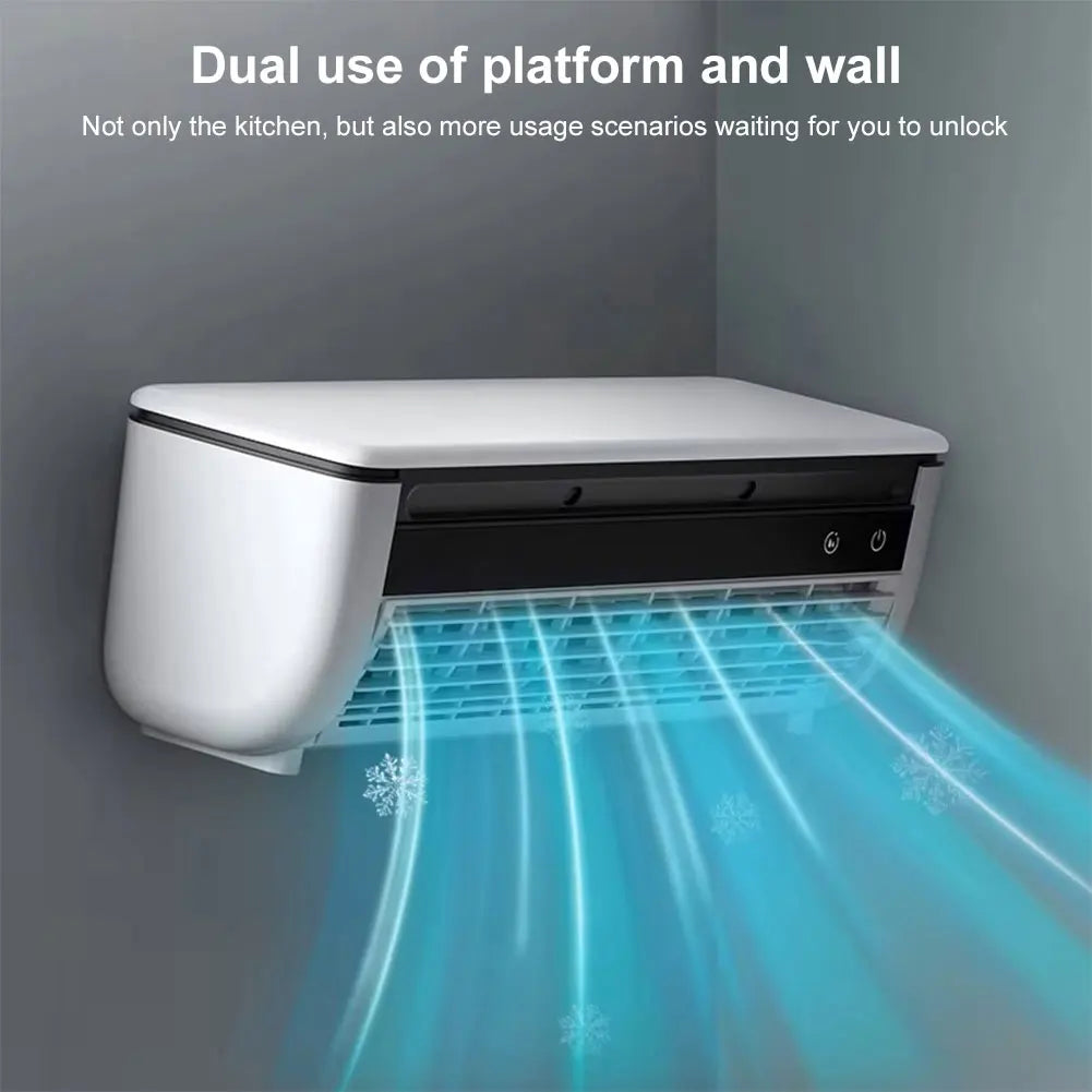 Wall-Mounted Air Cooling Fan 15W Power Quick Cooling Easy To Install Leafless  3 Speeds Home Kitchen Air Conditioning Fan