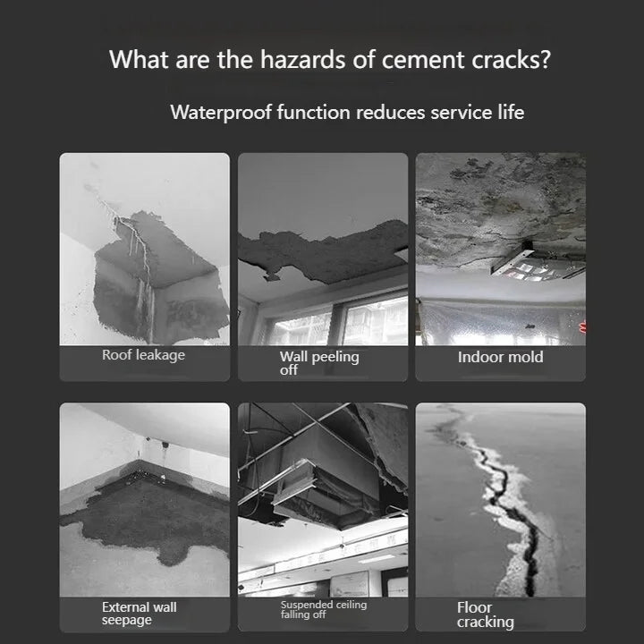500ml Crack Sealing Adhesive Quick-drying and Self-leveling Cement for Crack Sealing Roof and Floor Crack Repair Adhesive