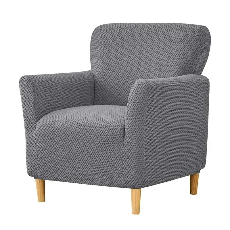 1PC Nordic Club Chair Cover for Living Room Elastic Jacquard Armchair Slipcover Non Slip Tub Single Sofa Slipcovers funda sillon