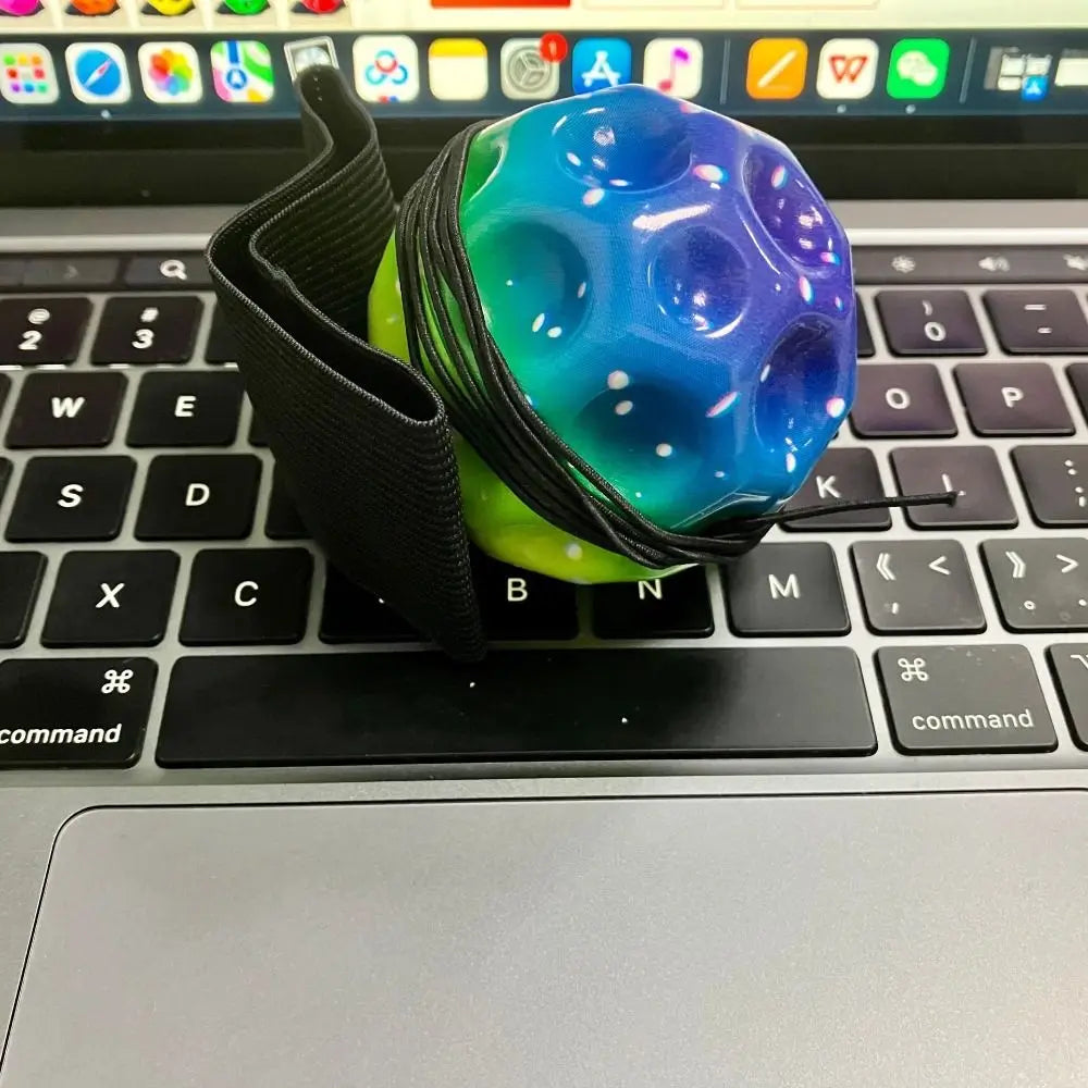 Creative Jump Ball High Bouncing Ball Exercise Hand Ball Game Wrist Return Rubber Ball Leisure Fun Wrist Elastic Ball Kids Toy
