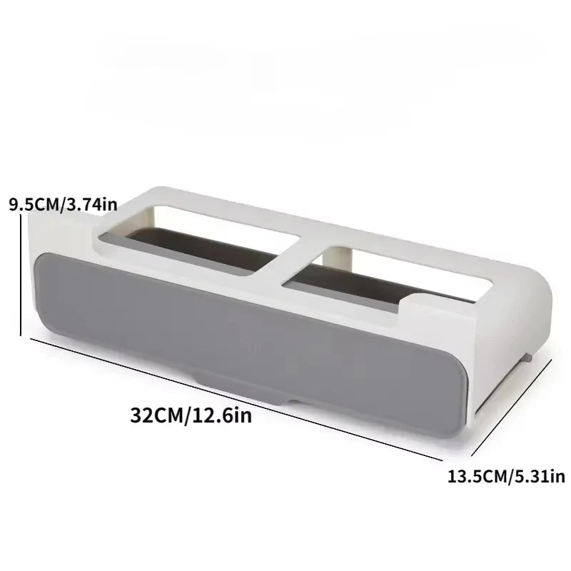 1pc Plastic Seasoning Bottle Storage Rack Punch-free Adjustable Seasoning Box Salt Sugar Seasoning Jar Set Kitchen Organizer