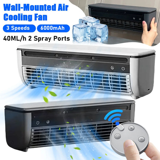Wall-Mounted Air Cooling Fan 15W Power Quick Cooling Easy To Install Leafless  3 Speeds Home Kitchen Air Conditioning Fan