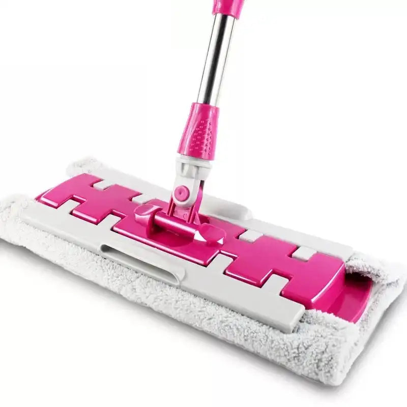 Flat Mop Stainless Steel Handle With Reusable Washable 3Mop Cloths Microfiber Large Telescopic Floor Mop Household Cleaning Tool