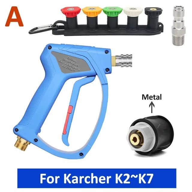 KAIKARAI High Pressure Washer Water Gun Outdoor Snow Foam Gun Car Wash Spray Gun Watering Can 4080PSI for Nilfisk Parkside Lavor