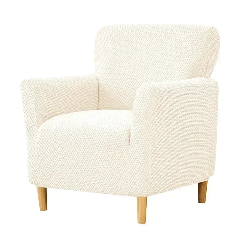 1PC Nordic Club Chair Cover for Living Room Elastic Jacquard Armchair Slipcover Non Slip Tub Single Sofa Slipcovers funda sillon
