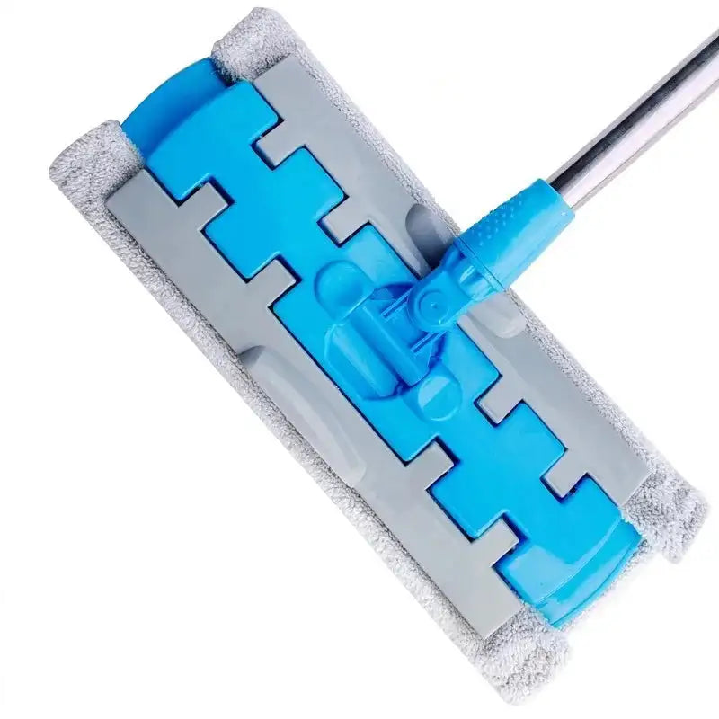 Flat Mop Stainless Steel Handle With Reusable Washable 3Mop Cloths Microfiber Large Telescopic Floor Mop Household Cleaning Tool