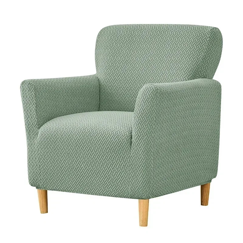 1PC Nordic Club Chair Cover for Living Room Elastic Jacquard Armchair Slipcover Non Slip Tub Single Sofa Slipcovers funda sillon