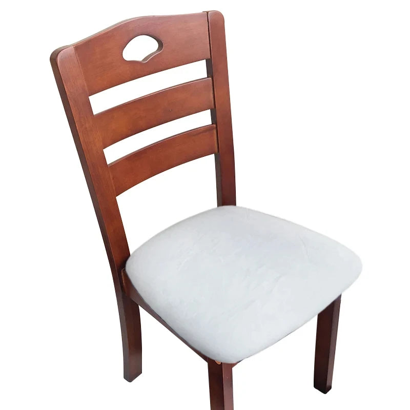 Velvet Chair Seat Cover Super Soft Seat Cushion Covers Stretch Chair Cover Slipcovers For Hotel Banquet Dining Living Room