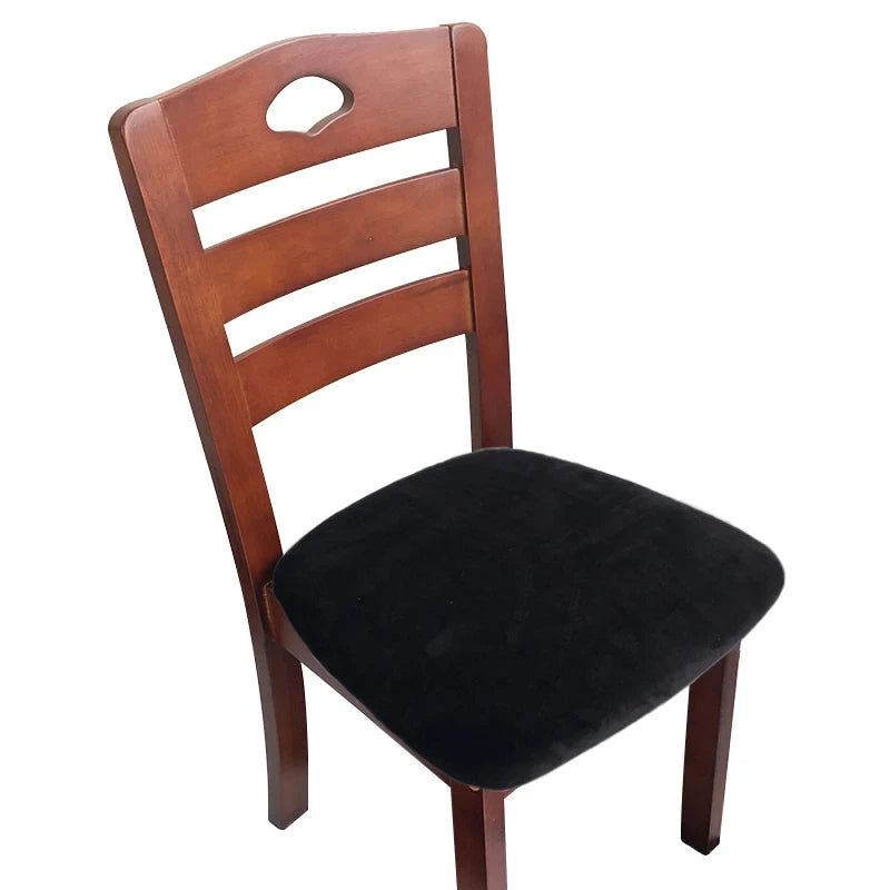 Velvet Chair Seat Cover Super Soft Seat Cushion Covers Stretch Chair Cover Slipcovers For Hotel Banquet Dining Living Room