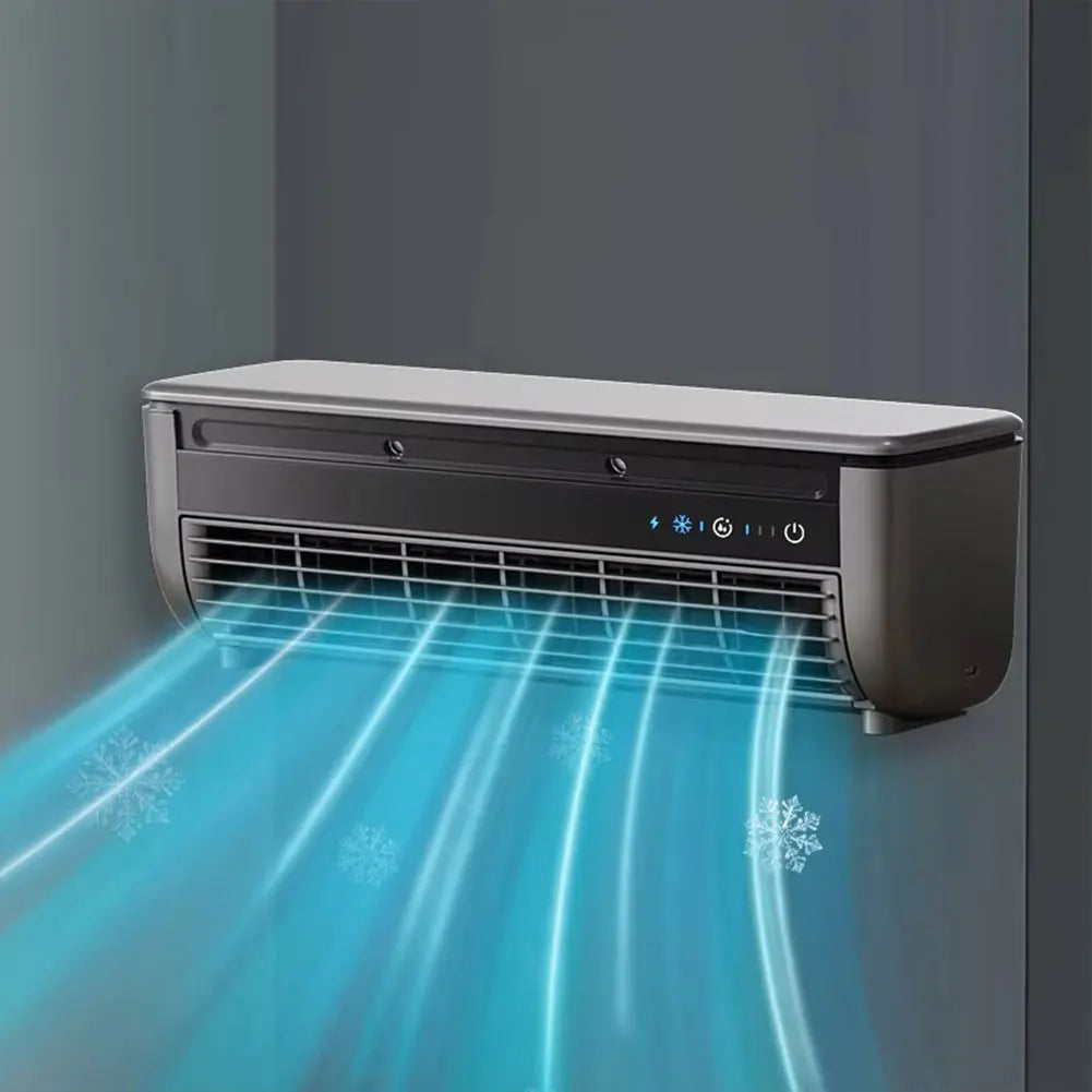 Wall-Mounted Air Cooling Fan 15W Power Quick Cooling Easy To Install Leafless  3 Speeds Home Kitchen Air Conditioning Fan
